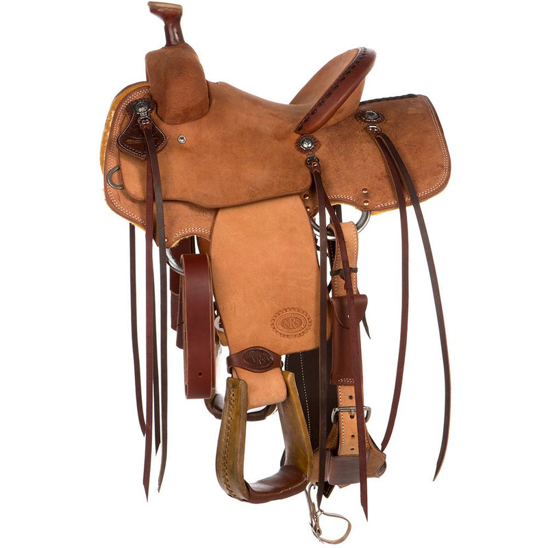 Nrs Roping Saddle Nrs Competitors Heavy Oil Roughout Youth Team Roping Saddle — NRS