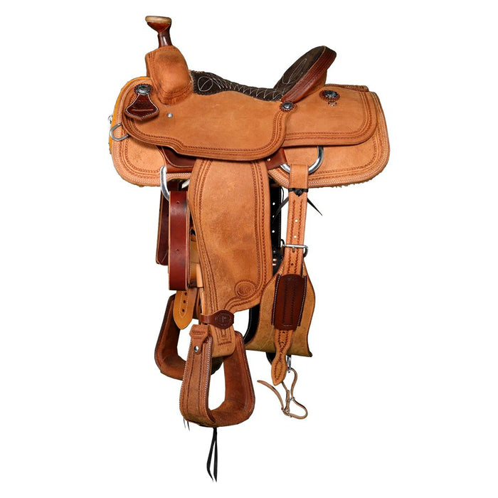 Nrs Competitors Heavy Oil Roughout Rope Border Team Roping Saddle