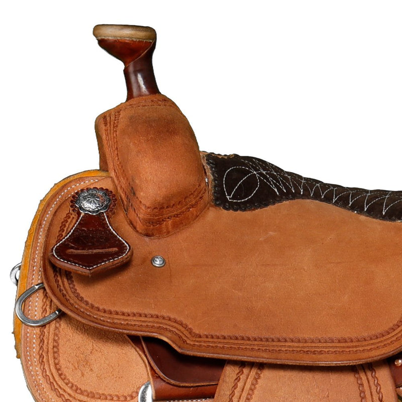 Nrs Competitors Heavy Oil Roughout Rope Border Team Roping Saddle
