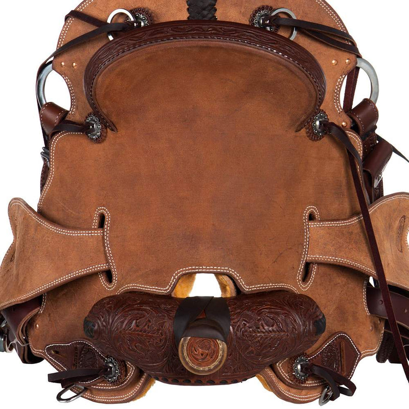 Nrs Competitors Heavy Oil 1/8 Breed Oak & Acorn Strip Down Will James Low Cantle Ranch Roper Saddle