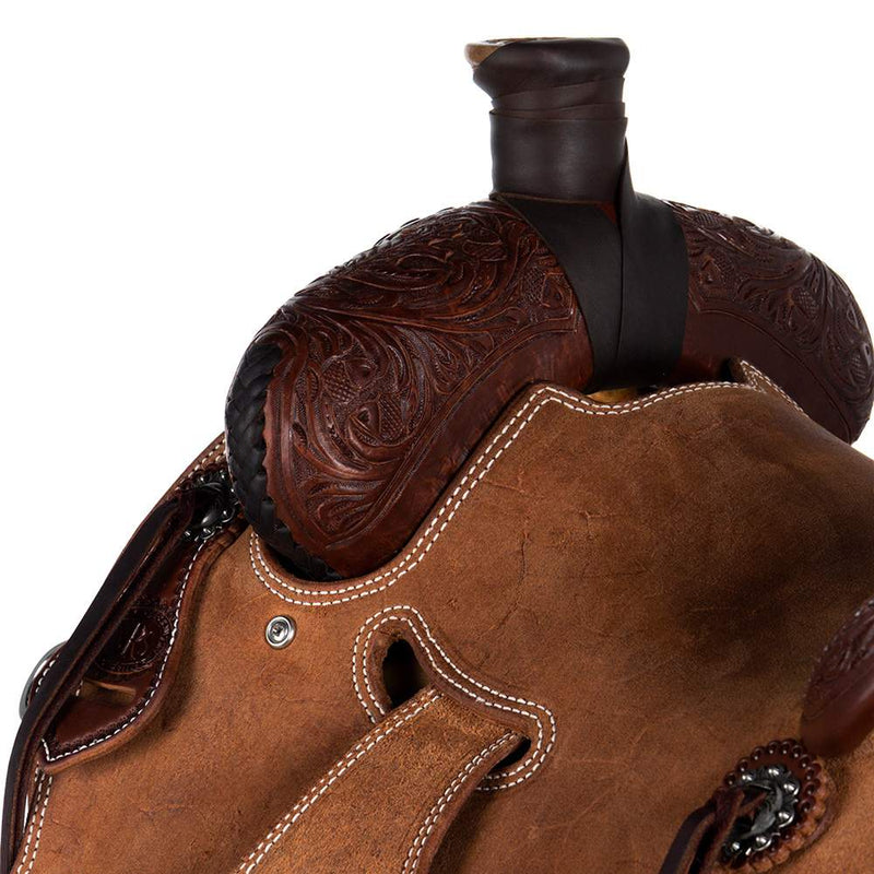 Nrs Competitors Heavy Oil 1/8 Breed Oak & Acorn Strip Down Will James Low Cantle Ranch Roper Saddle