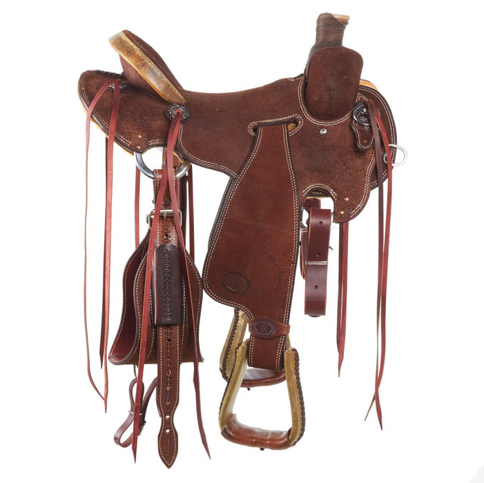 Nrs Competitors Chocolate Roughout Strip Down Will James Ranch Roper Saddle