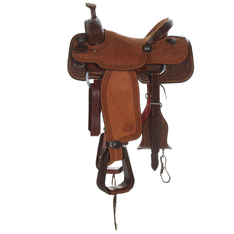 Nrs Competitors Chocolate 1/2 Breed Sunflower Team Roping Saddle