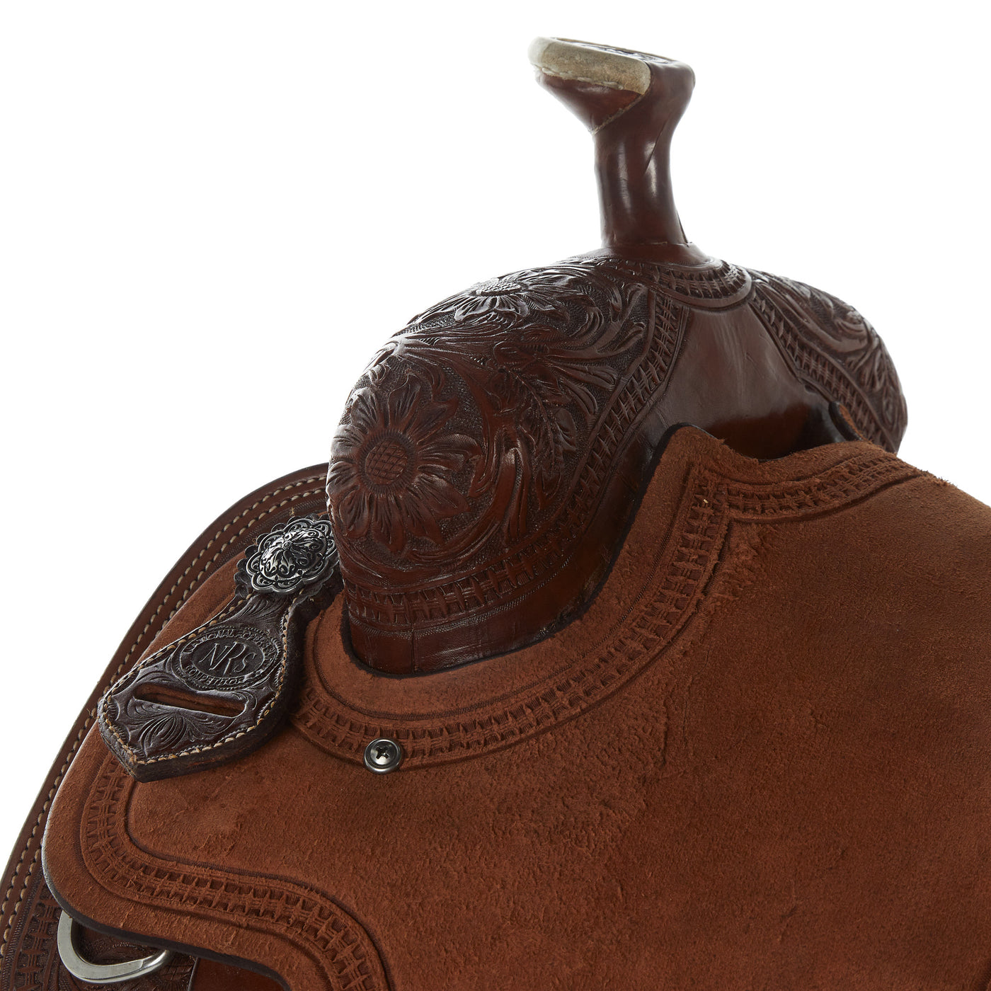 Nrs Competitors Chocolate 1/2 Breed Sunflower Team Roping Saddle