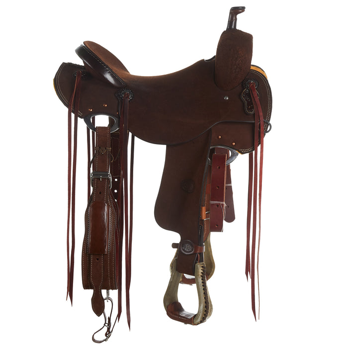 Nrs Competitors Chocolate Roughout Strip Down Ranch Cutter Saddle