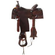 Nrs Competitors Chocolate 1/2 Breed Spider and Sunflower Combo Team Roping Saddle