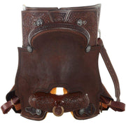 Nrs Competitors Chocolate 1/2 Breed Spider and Sunflower Combo Team Roping Saddle