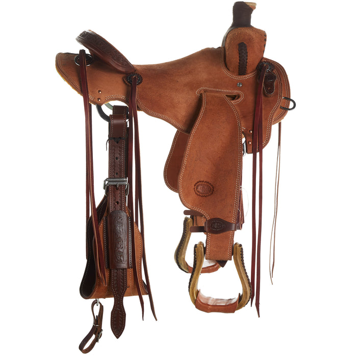 Nrs Competitors Heavy Oil Roughout Strip Down Will James Low Cantle Ranch Roper Saddle
