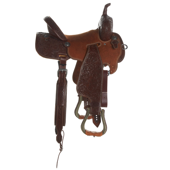 Nrs Competitors Heavy Oil Wyoming Flower Seat Rig Barrel Saddle