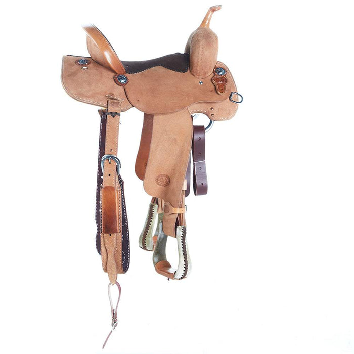 Nrs Competitors Competitor Series Natural Roughout Barrel Saddle with Suede Seat