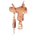 Nrs Competitors Natural Roughout Purple Buckstitch 13 Inch Barrel Saddle