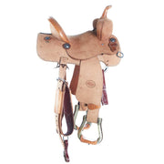 Nrs Competitors Natural Roughout Beartrap Barrel Saddle