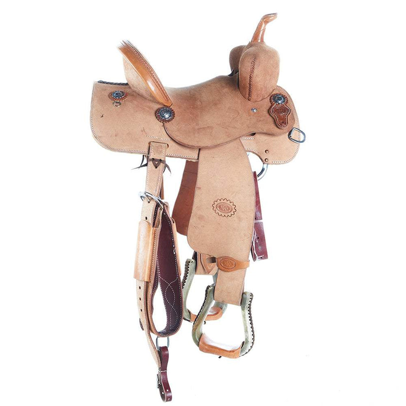 Nrs Competitors Natural Roughout Beartrap Barrel Saddle