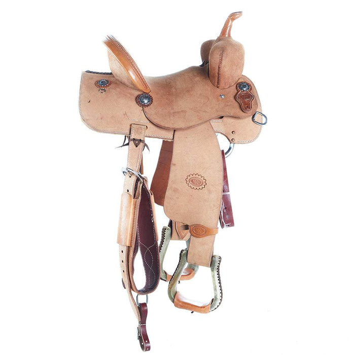 Nrs Competitors Natural Roughout Beartrap Barrel Saddle