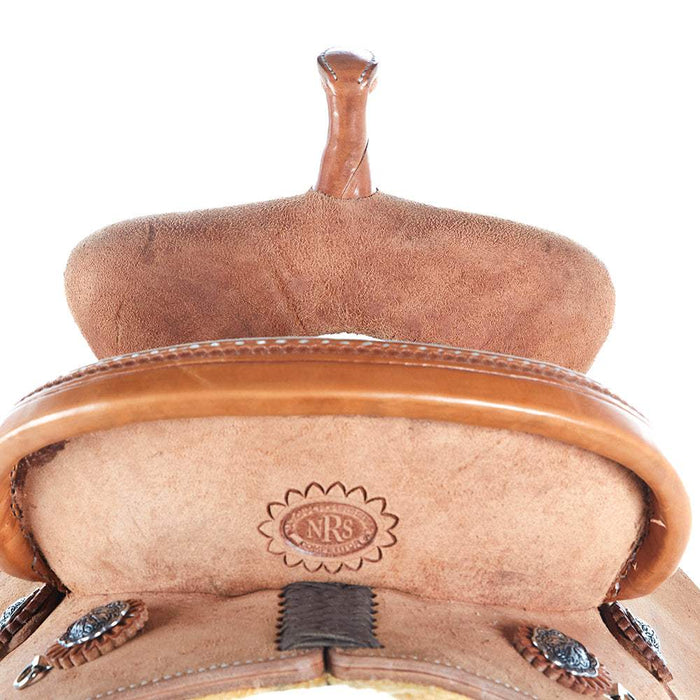 Nrs Competitors Natural Roughout Beartrap Barrel Saddle