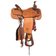 Nrs Competitors Heavy Oil 1/8 Breed Combo Tooled Team Roping Saddle