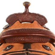 Nrs Competitors Heavy Oil 1/8 Breed Combo Tooled Team Roping Saddle