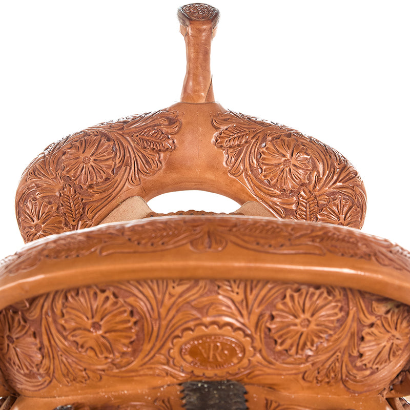 Nrs Competitors Natural 1/2 Breed Prairie Flower Barrel Saddle