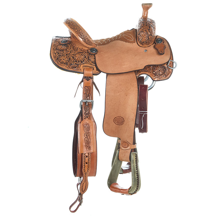 Nrs Competitors Natural Antique 1/2 Breed Prairie Flower All Around Saddle