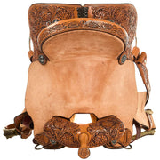 Nrs Competitors Natural Antique 1/2 Breed Prairie Flower Barrel Saddle