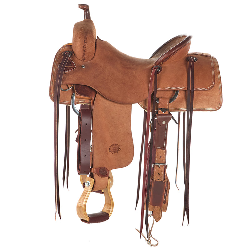 Nrs Competitors Competitor Series Heavy Oil Roughout Ranch Cutter Saddle with Pencil Roll