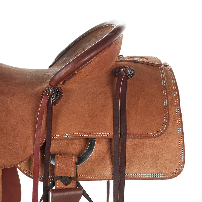Nrs Competitors Competitor Series Heavy Oil Roughout Ranch Cutter Saddle with Pencil Roll