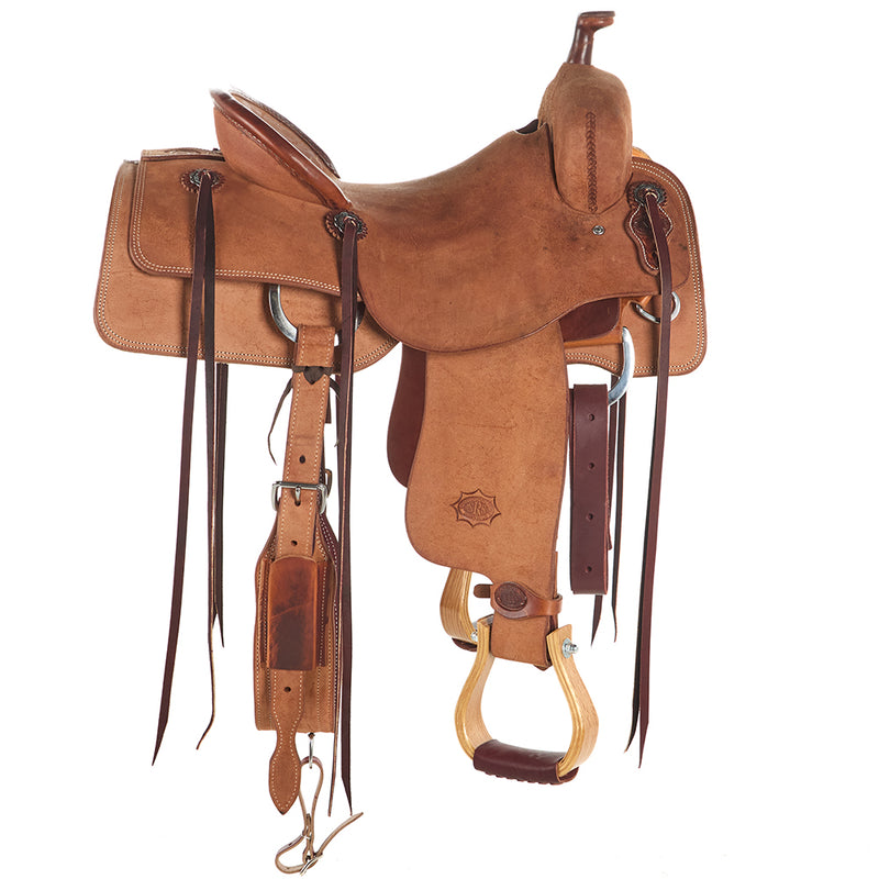 Nrs Competitors Competitor Series Heavy Oil Roughout Ranch Cutter Saddle with Pencil Roll