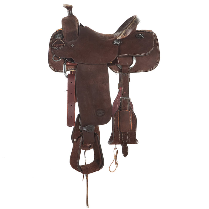 Nrs Competitors Competitor Series Chocolate Roughout Team Roping Saddle