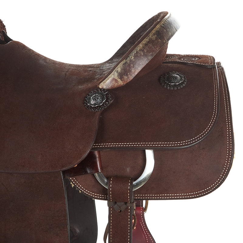 Nrs Competitors Competitor Series Chocolate Roughout Team Roping Saddle