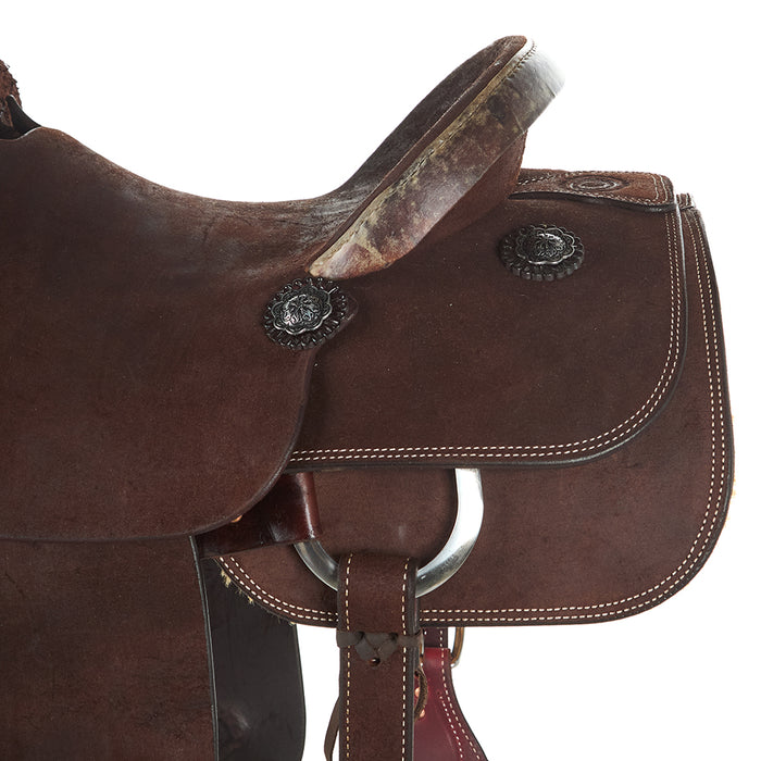 Nrs Competitors Competitor Series Chocolate Roughout Team Roping Saddle