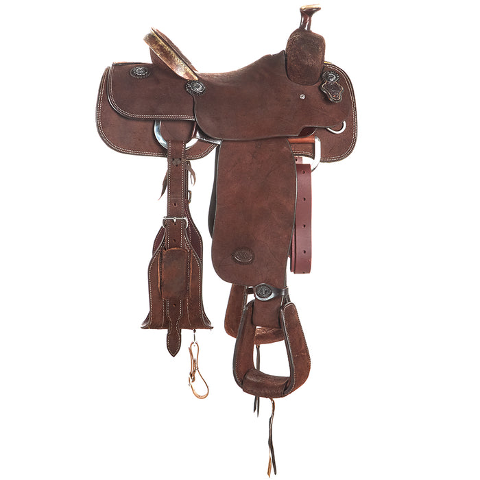 Nrs Competitors Competitor Series Chocolate Roughout Team Roping Saddle