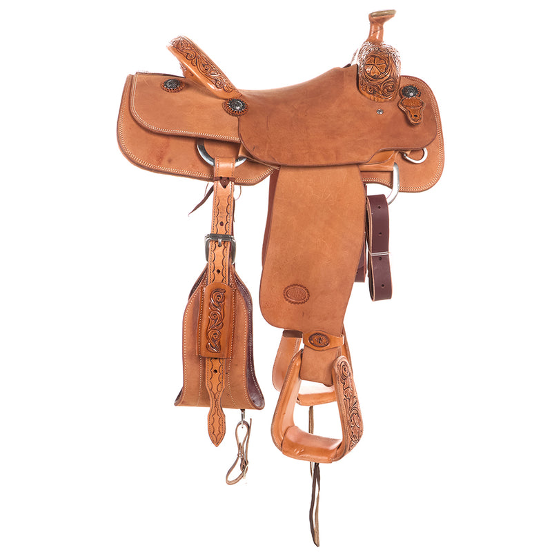 Nrs Competitors Competitor Series Antique 1/8 Breed Cali Rose Team Roping Saddle