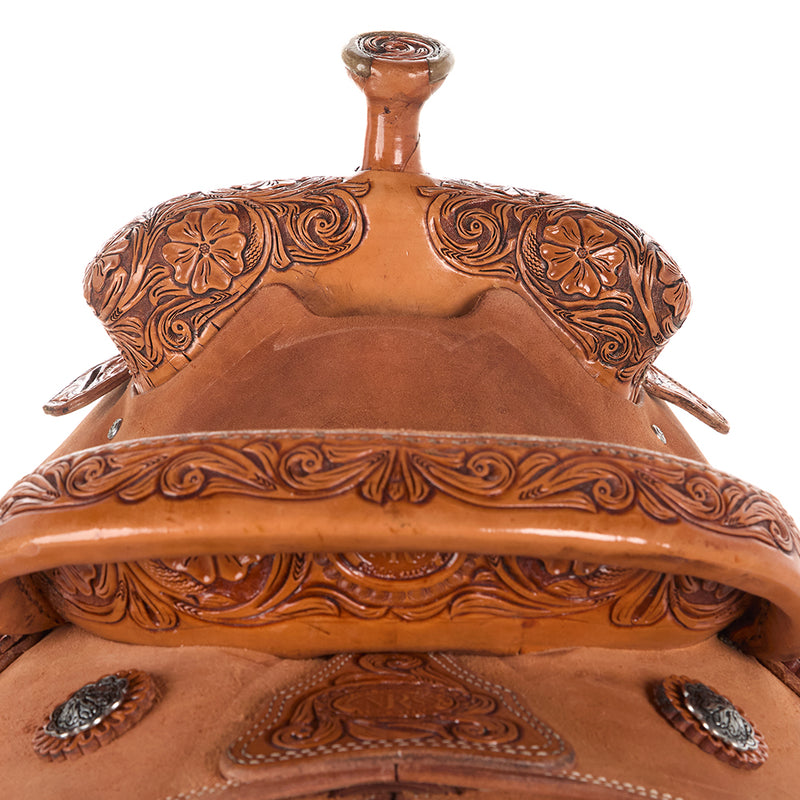 Nrs Competitors Competitor Series Antique 1/8 Breed Cali Rose Team Roping Saddle