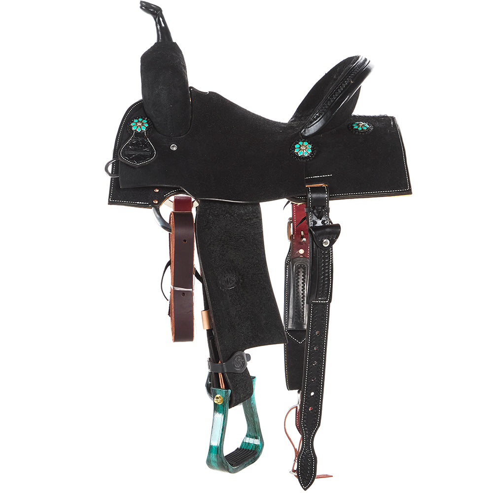 Nrs Competitor Series Black Roughout Barrel Saddle with Nettles