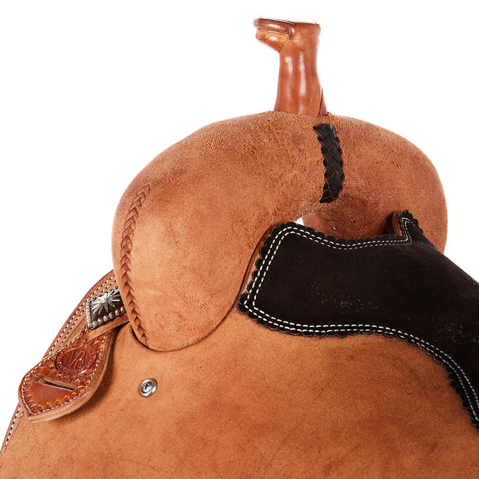Nrs Competitors Natural Roughout Square Skirt Ranch Cutter with Chocolate Padded Seat