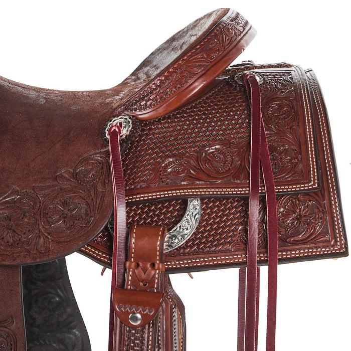 Nrs Competitors Chocolate 3/4 Breed Combo Tooled Versatility Ranch Saddle