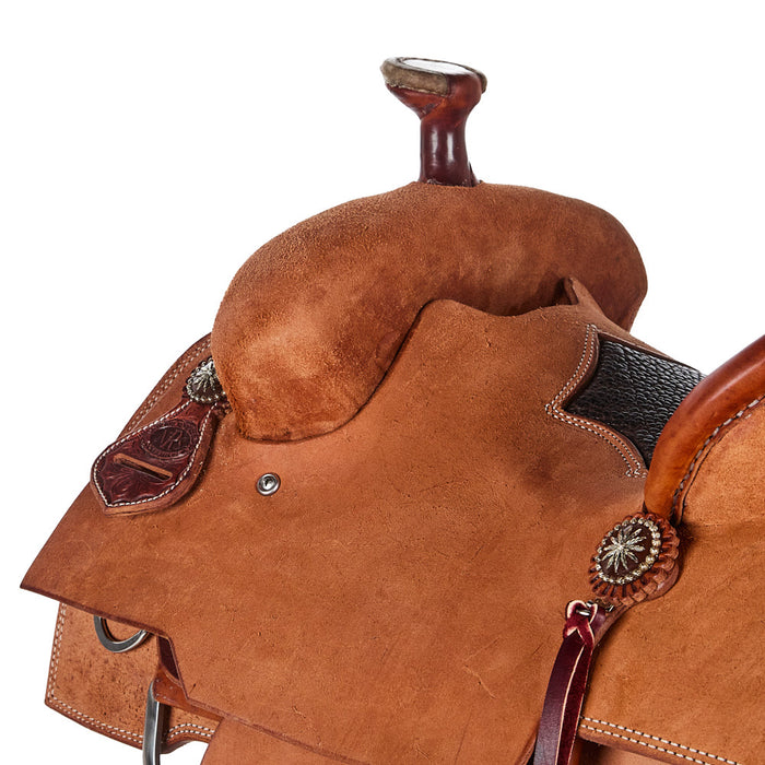 Nrs Competitors Heavy Oil Roughout Team Roper with Inlaid Bullhide Seat