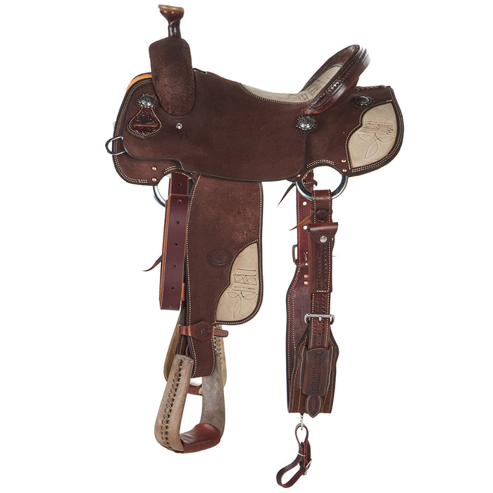 Nrs Competitor Series Chocolate Roughout Bootstitch All Around Saddle