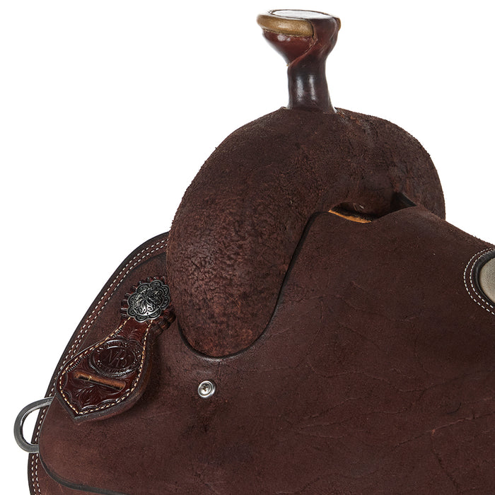 Nrs Competitor Series Chocolate Roughout Bootstitch All Around Saddle