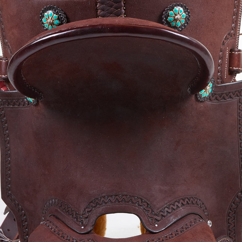 Nrs Competitors Chocolate Betty Barrel Saddle