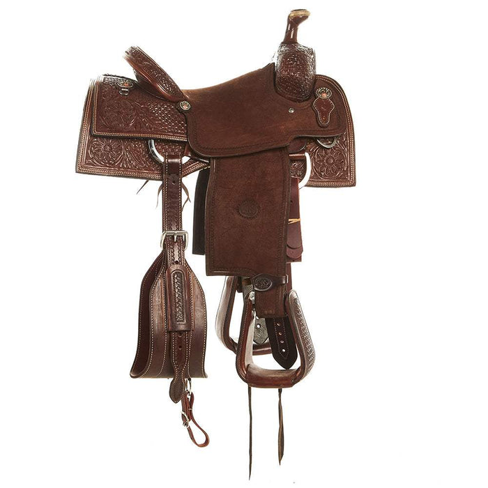 Nrs Competitors Chocolate 3/4 Breed Combo Tooled Team Roper