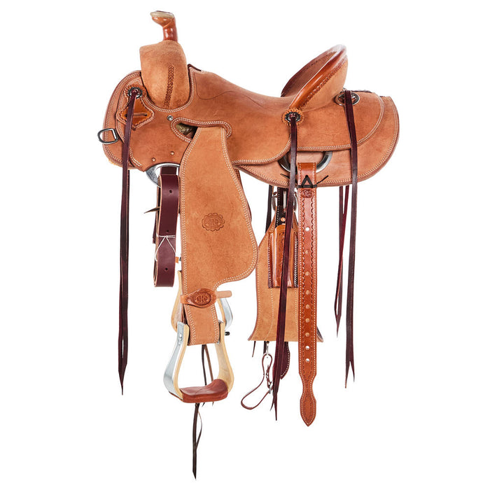Nrs Pro Series Roughout Seat Rig Will James Ranch Roping Saddle