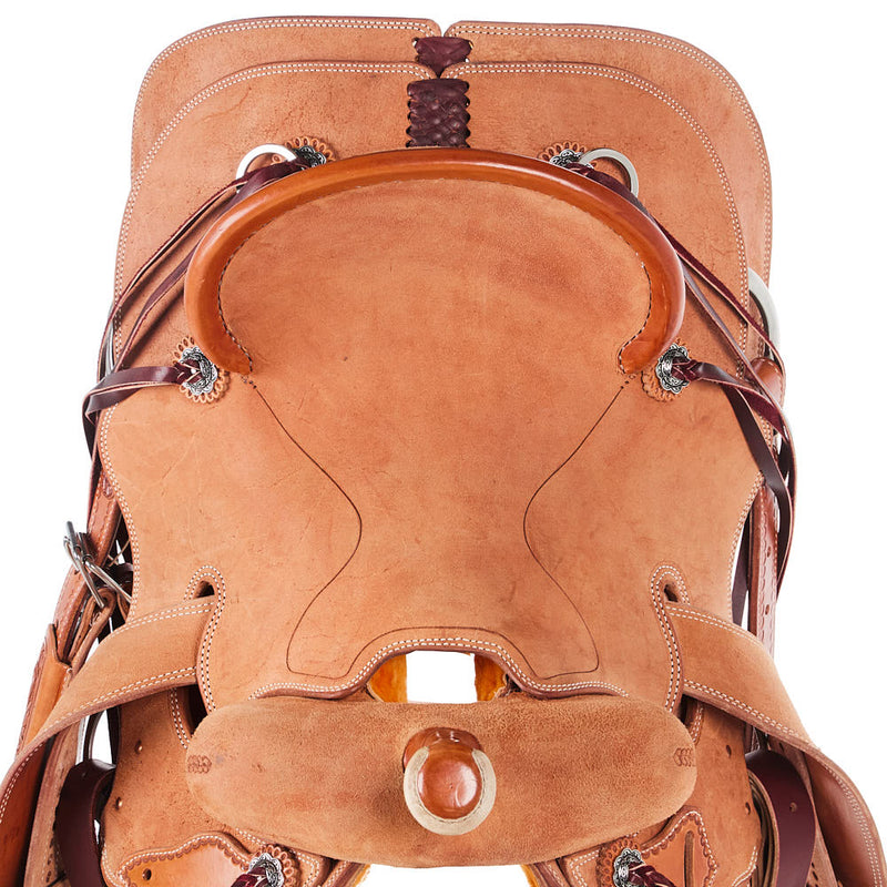 Nrs Pro Series Roughout Seat Rig Will James Ranch Roping Saddle