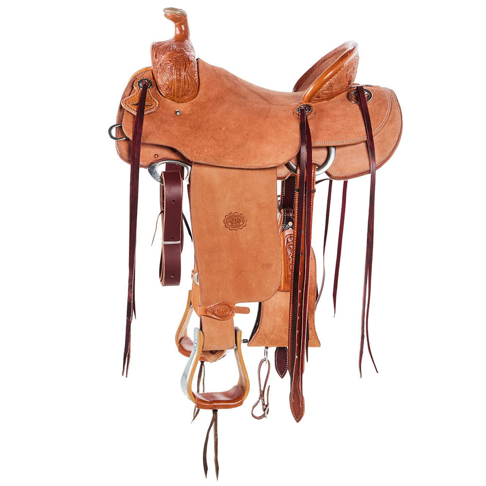 Nrs Pro Series 1/8 Breed Poinsettia Will James Ranch Roping Saddle