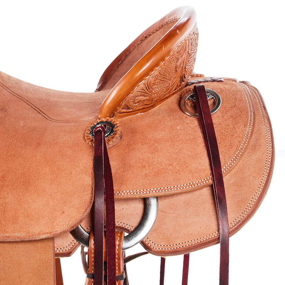 Nrs Pro Series 1/8 Breed Poinsettia Will James Ranch Roping Saddle