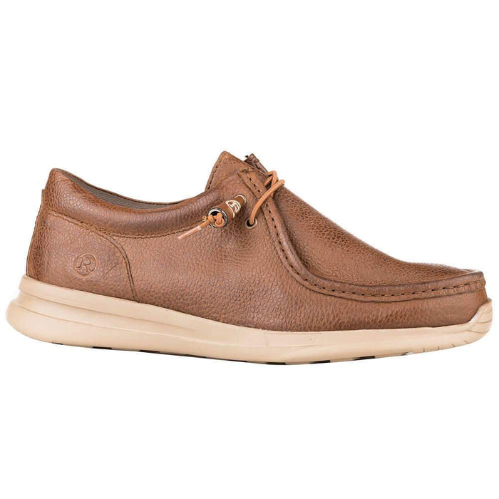 Men's Brown Leather Lace Up Chillin Low Casual Shoes