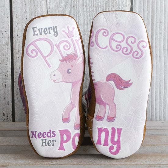 Tin Haul Infants Brown/Pink Mini Princess Boot