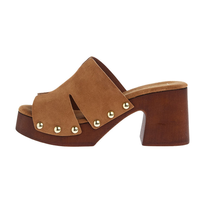 Shu Shop Women`s Florence Brown Clog Sandal