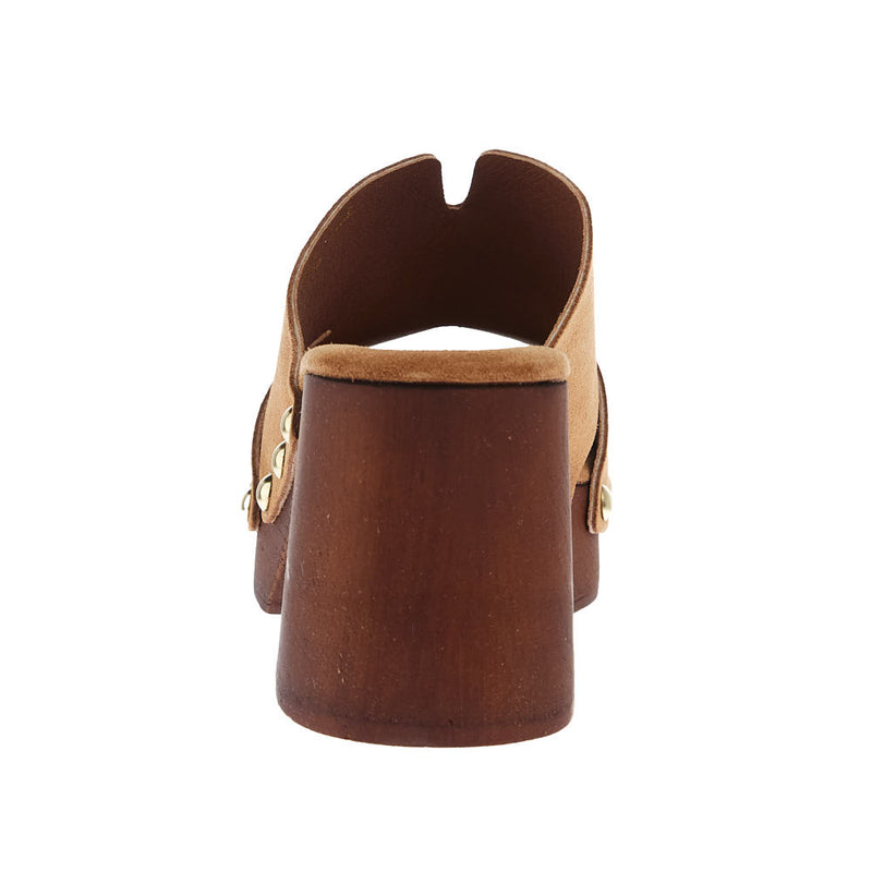 Shu Shop Women`s Florence Brown Clog Sandal