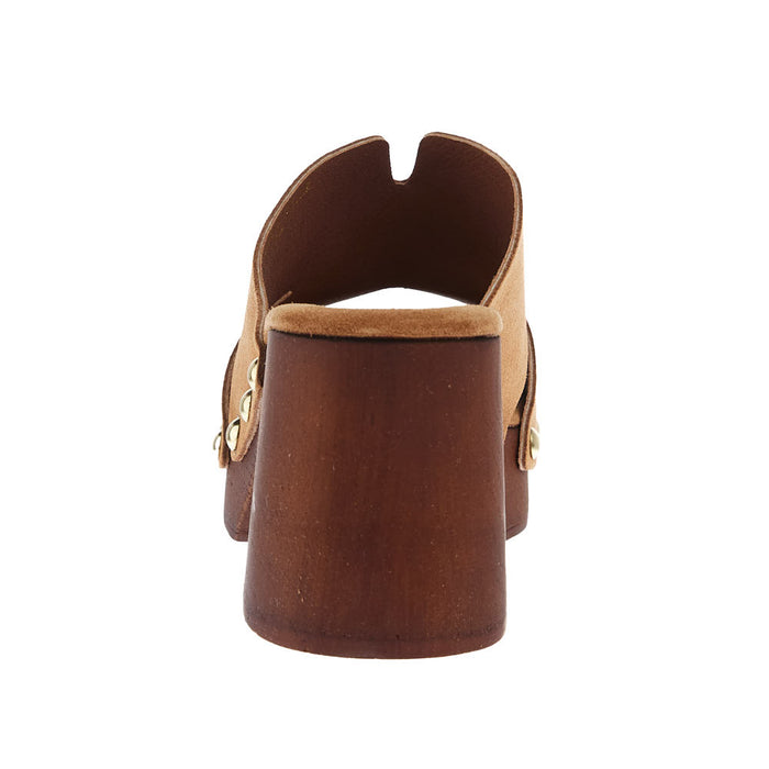Shu Shop Women`s Florence Brown Clog Sandal